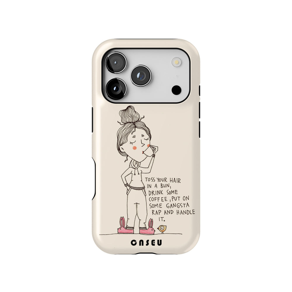 Coffee Routine | iPhone Tough Case | Design by Veronika