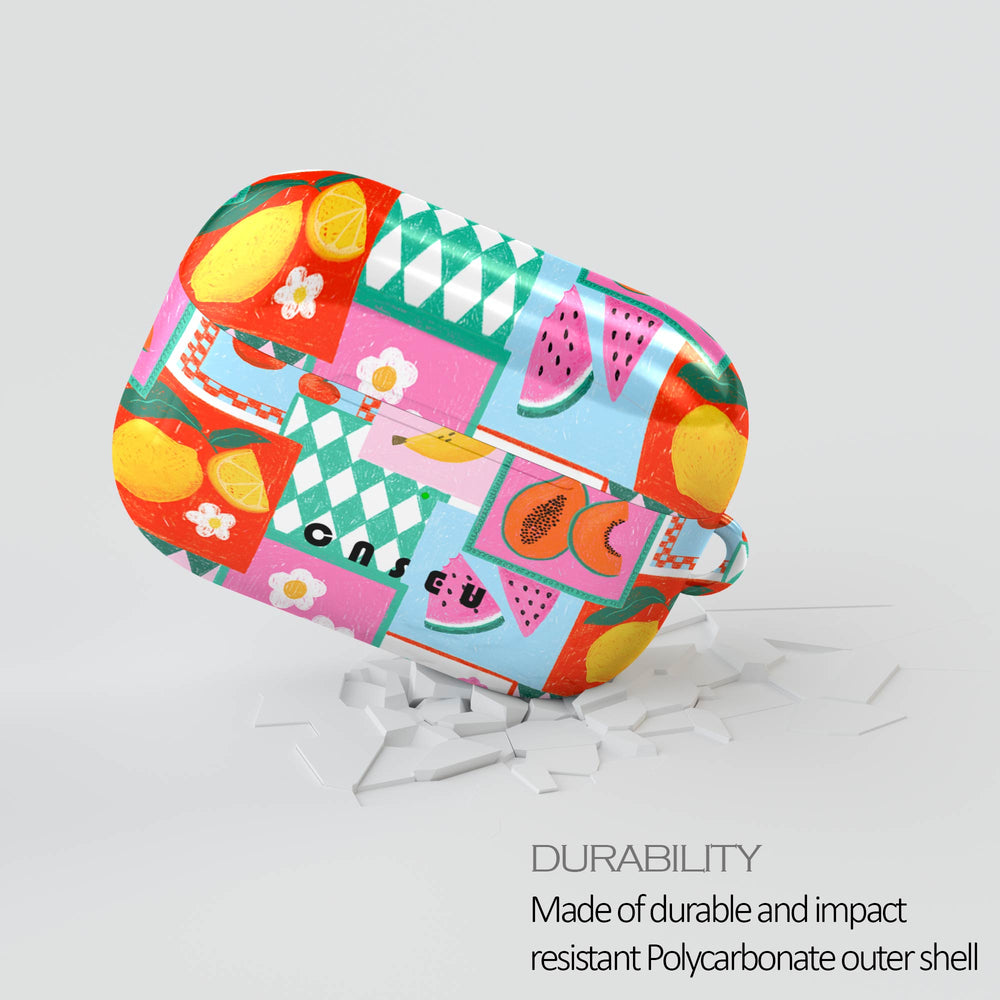 Colorful patterned case with 'Casetify' on a white background