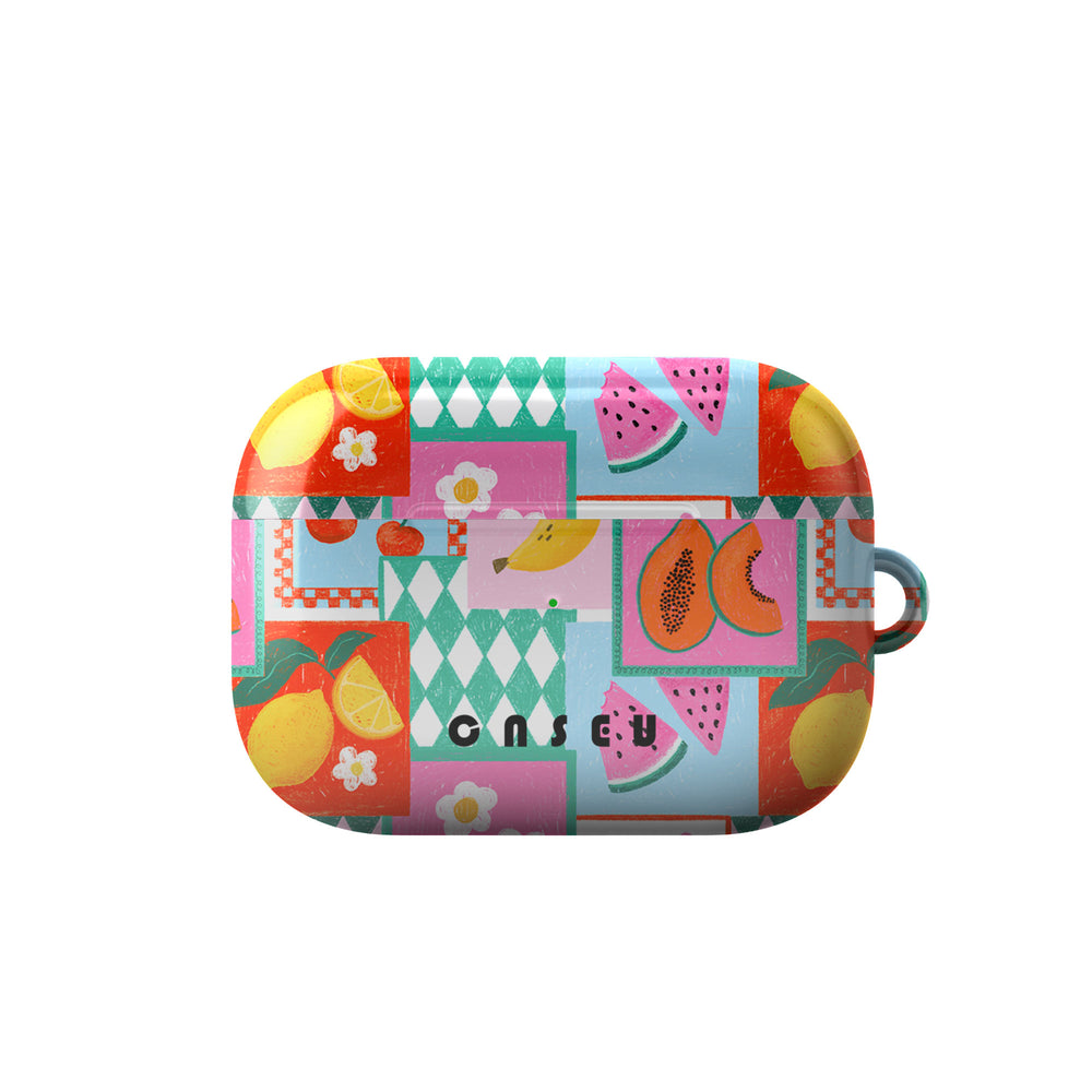 Colorful patterned case with 'Casetify' on a white background