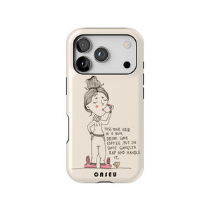 Coffee Routine | iPhone Tough Case | Design by Veronika
