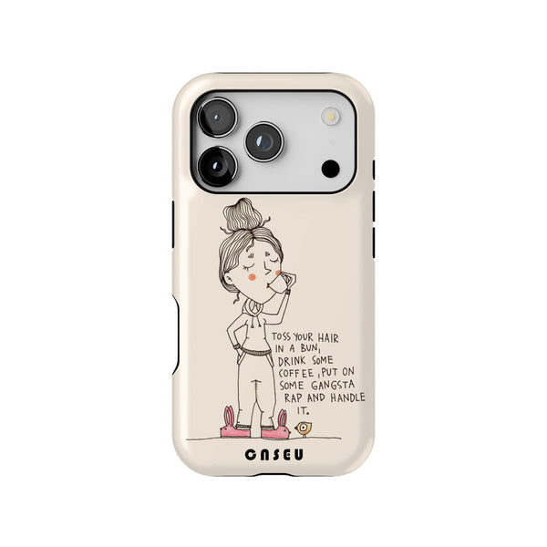 Coffee Routine | iPhone Tough Case | Design by Veronika