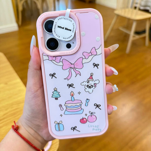 Puppy & Bow Series iPhone Back Cover