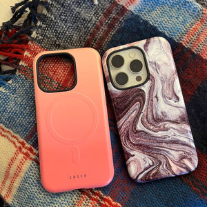 Peach Blossom Fade | Soft Pink to Coral Gradient Phone Case