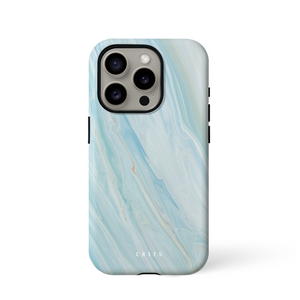 Arctic Whisper | Serene Blue Marble Phone Case