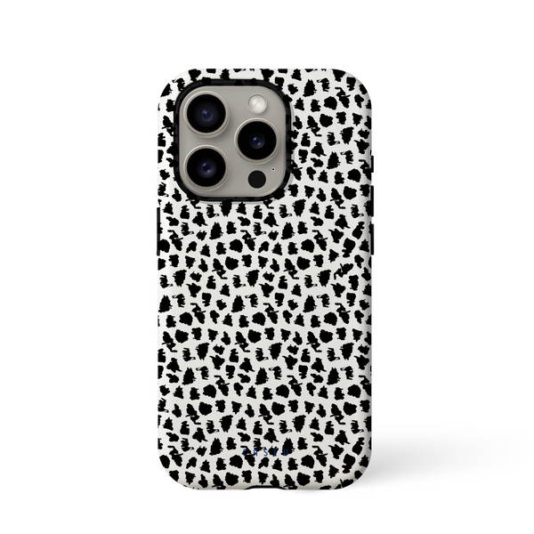 Wild Ink Spots | Bold Black & White Speckled Phone Case