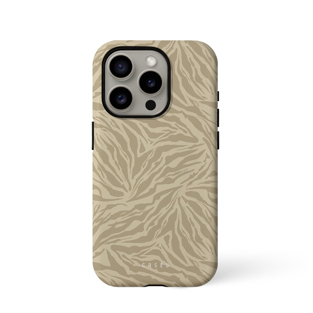 Safari Sands | Neutral Zebra Stripe Phone Case