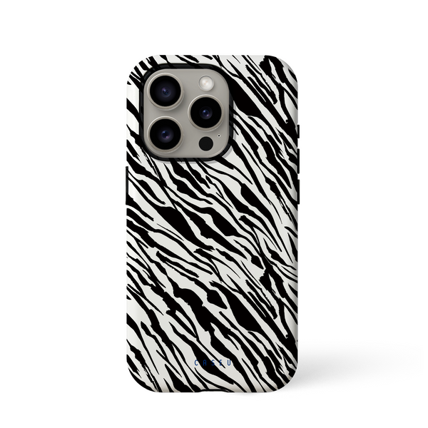 Zebra Zen | Bold Black & White Stripe Phone Case