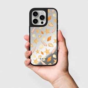 Golden Shoreline | Luxe Shell mirror phone Case