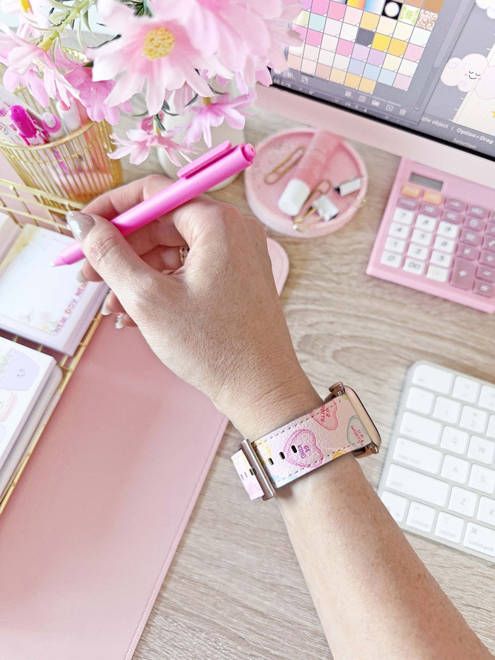 Happy Hearts | The Rosy Redhead Artist Collab Apple Watch Band
