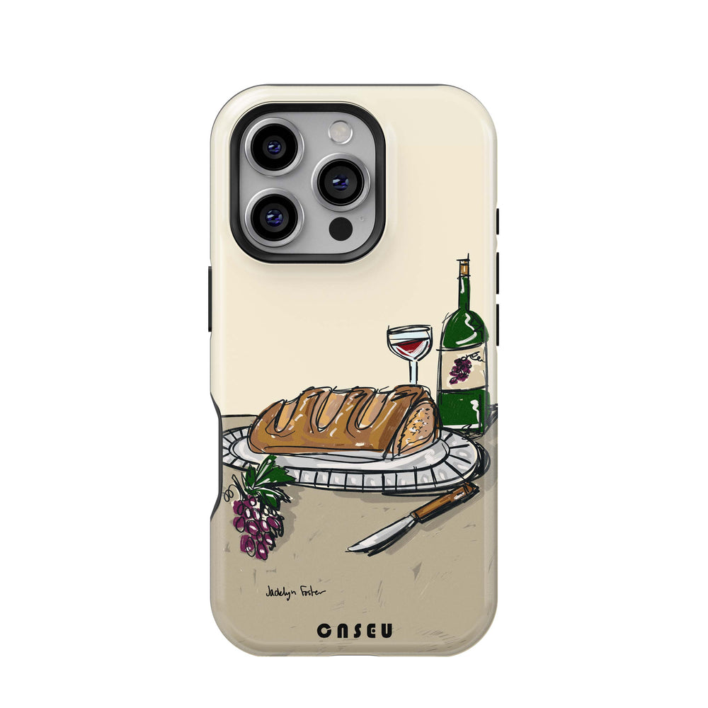 Bread & Wine | iPhone Case | Design by Jacklyn Foster