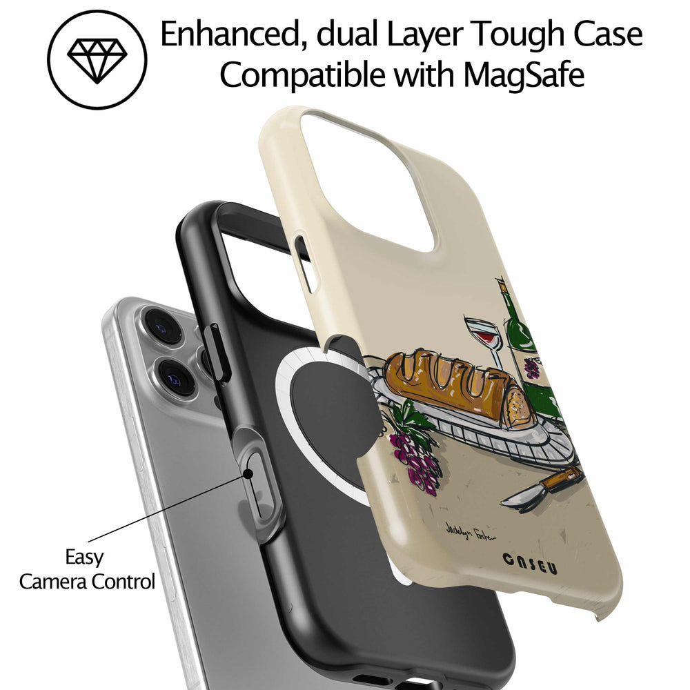 Bread & Wine | iPhone Case | Design by Jacklyn Foster