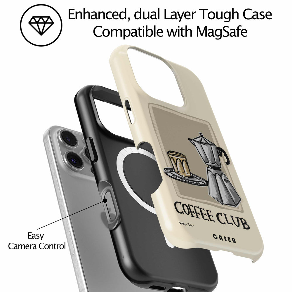 Coffee Club | iPhone Case | Design by Jacklyn Foster
