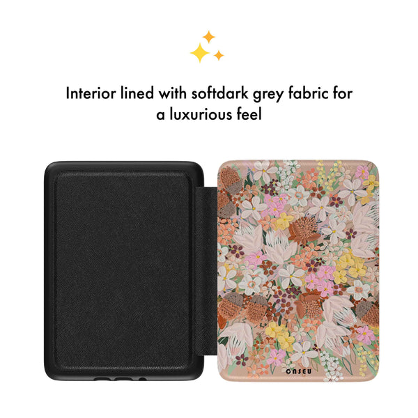 Chai Latte | Alex Mason Artist Collab Kindle Hand Strap Folio Case