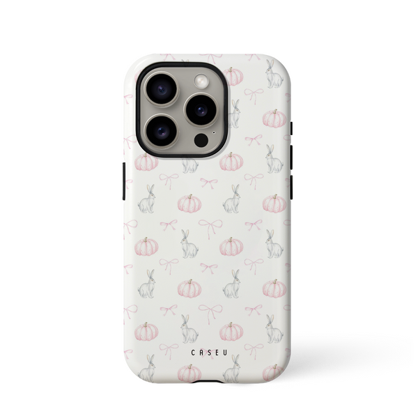 Adorable Rabbit & Pumpkin Phone Case