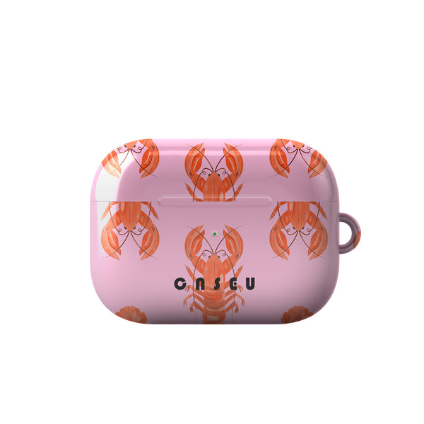 Pink case with lobster design and 'Casetify' branding on a white background
