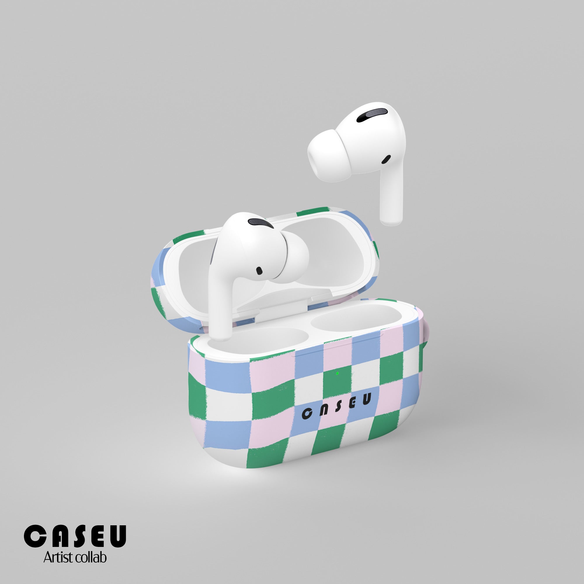 Rustic Grid AirPods Case | Design by Melissa Donne
