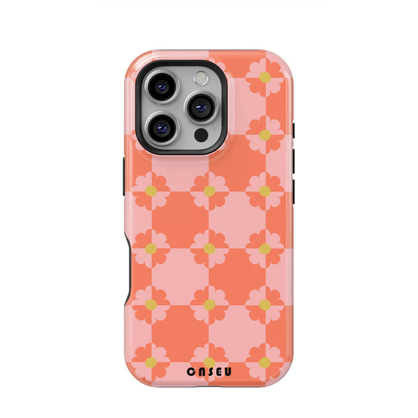 Casetify floral pattern Phone case with floral pattern on a white background