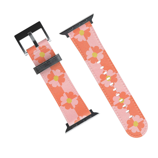 Checkerboard Floral  | Melissa Donne Artist Collab Apple Watch Band