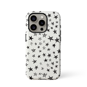 Monochrome Starry Night Phone Case