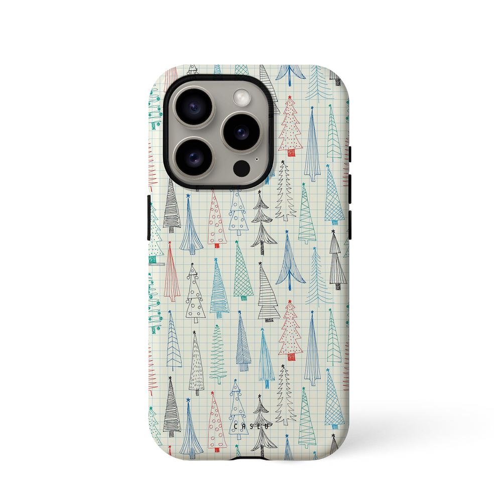 Sketchbook Trees Phone Case