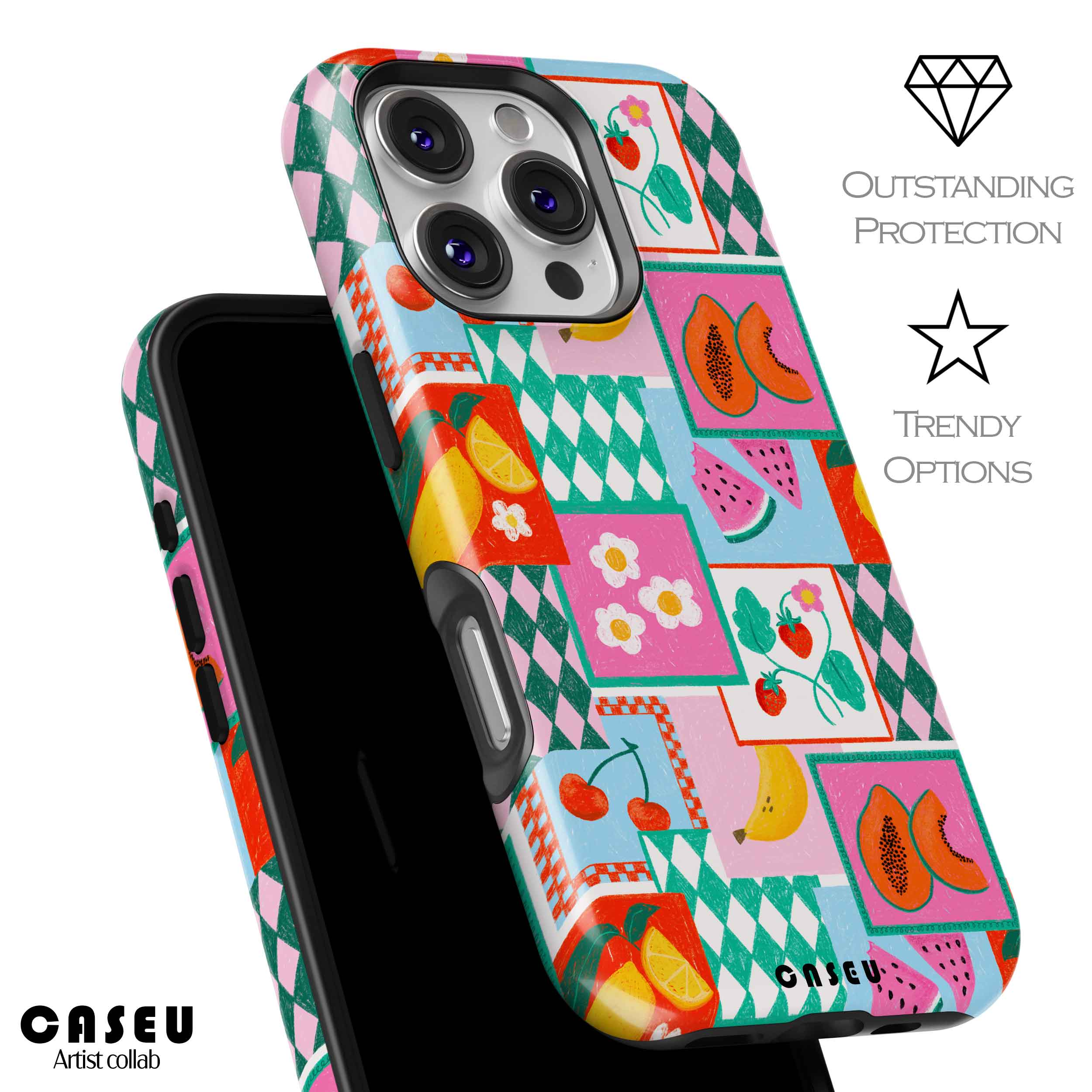Amalfi Coast iPhone Tough Case | Bold Colourful Artist Design