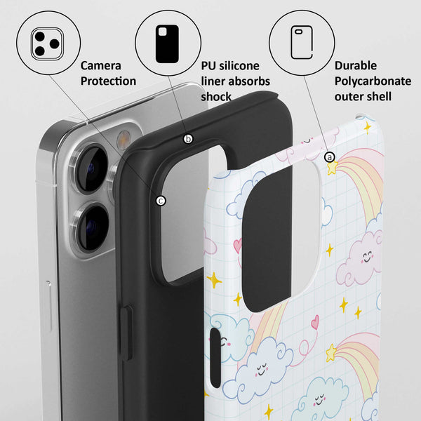 Happy Clouds | The Rosy Redhead Artist Collab iPhone Case