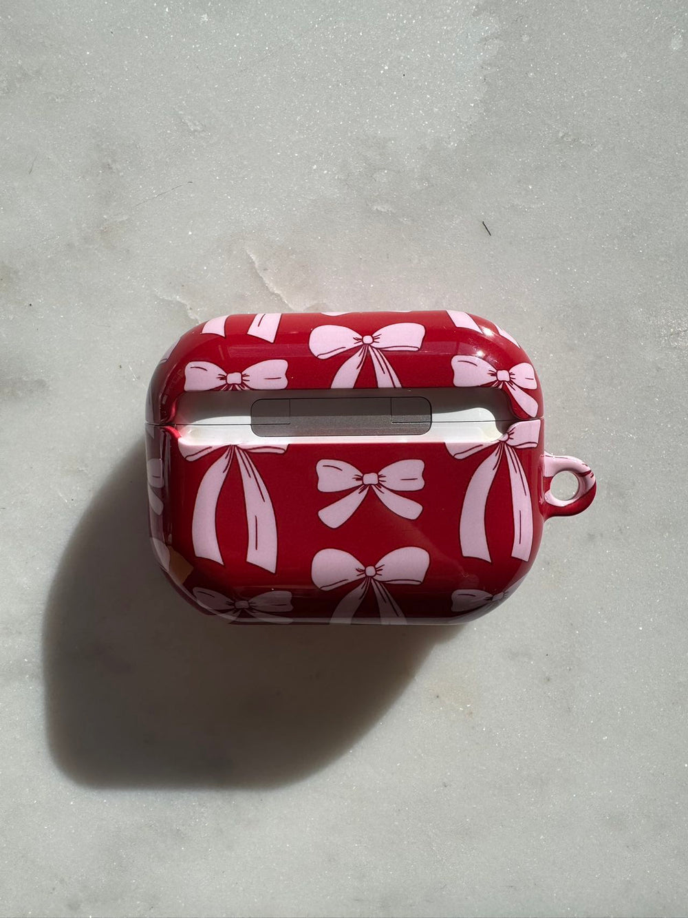 Elegant Ribbon Charm AirPods Case