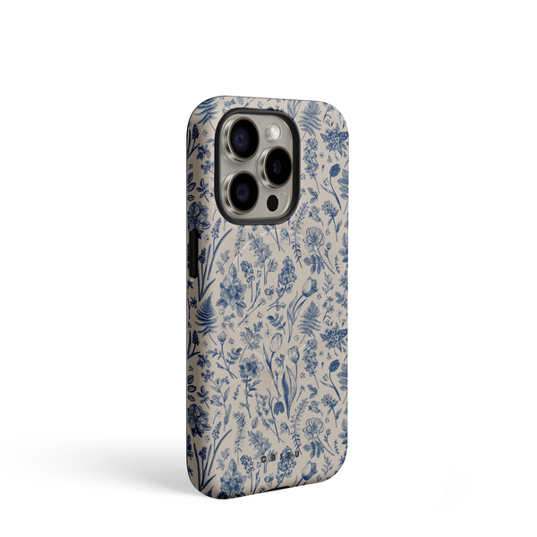 Botanical Blueprints | Vintage Floral Print Phone Case