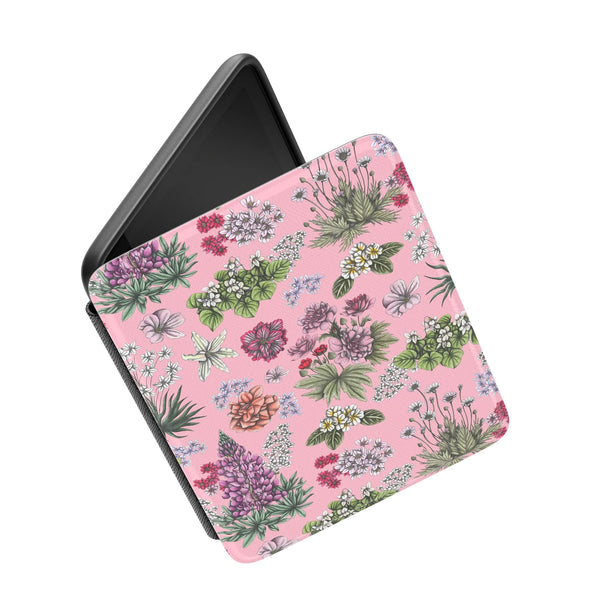 Floral-Diary | Cecilia Battaini Artist Collab Kindle Hand Strap Folio Case