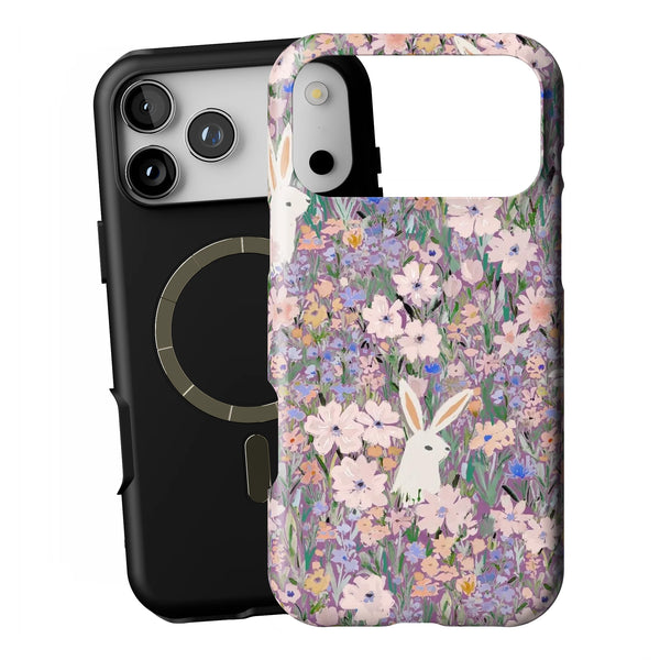 Rabbit & Flower | iPhone MagSafe Tough Case