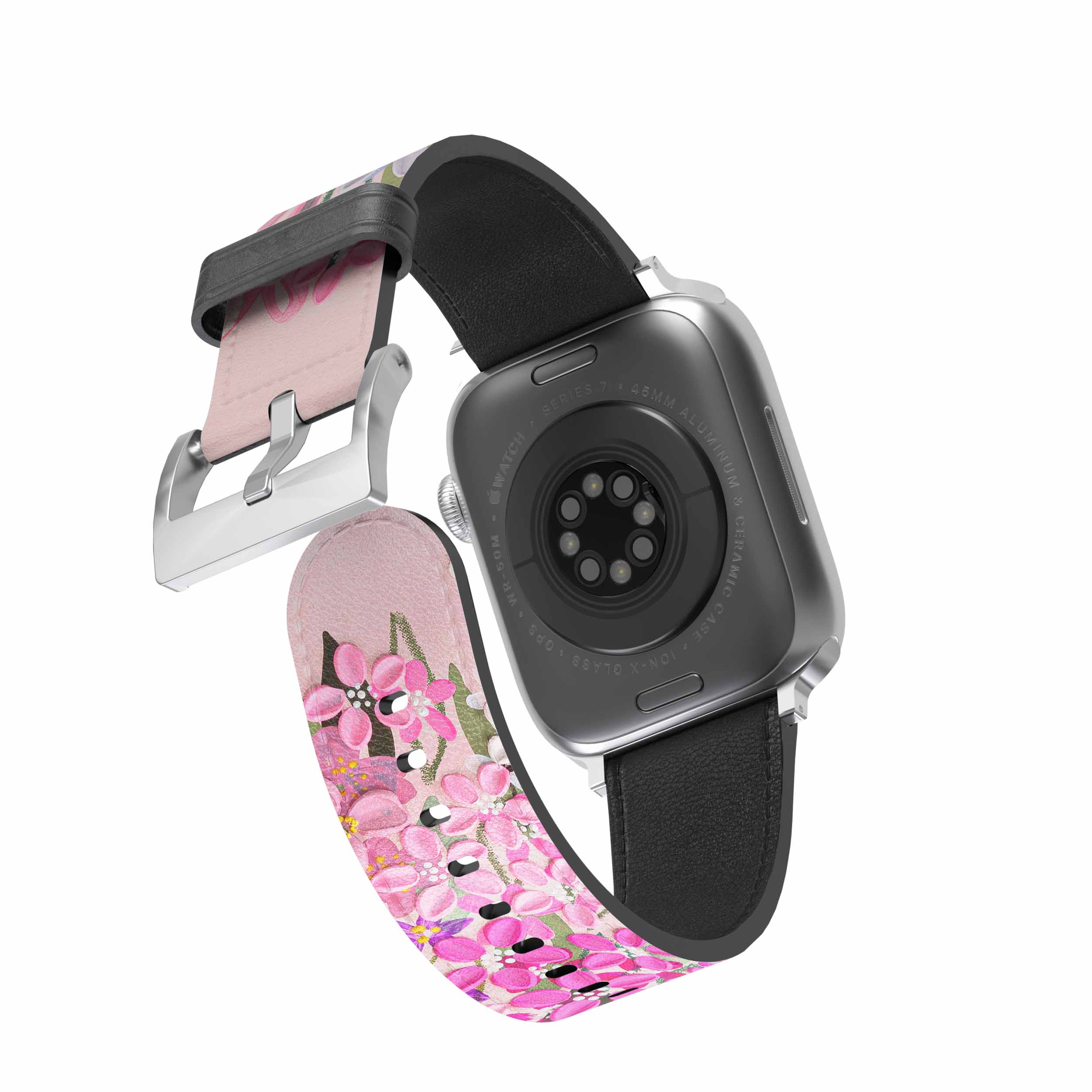 Romantic Pink Flower Apple Watch Band · Artist Collab | CASEU