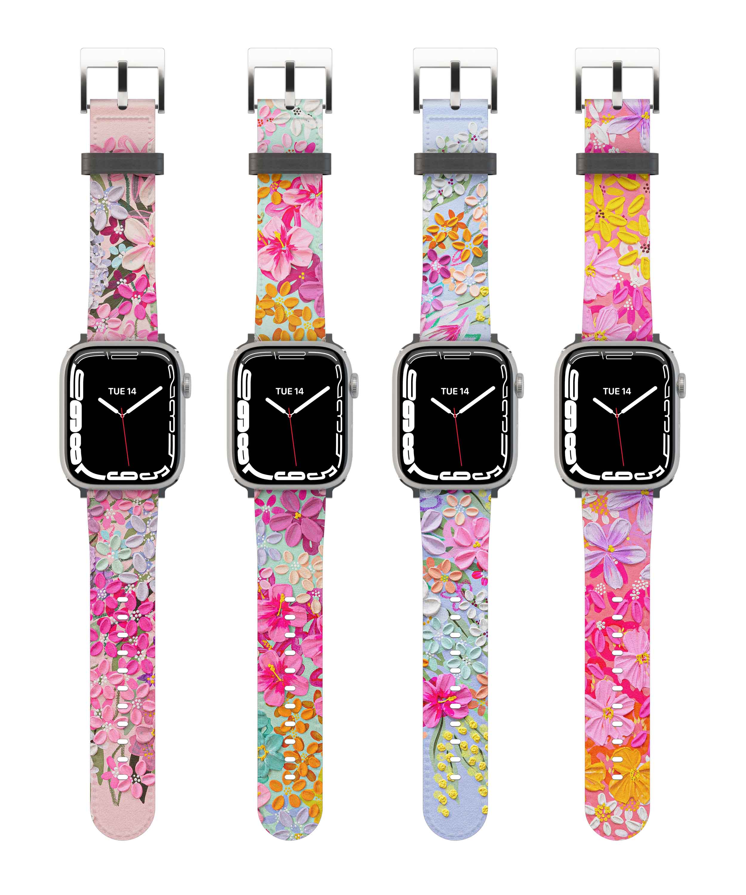 Romantic Pink Flower Apple Watch Band · Artist Collab | CASEU